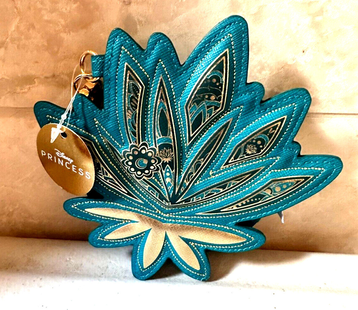 Bath & Body Works Disney Princess Jasmine Coin Purse BLUE GOLD NEW MARCH