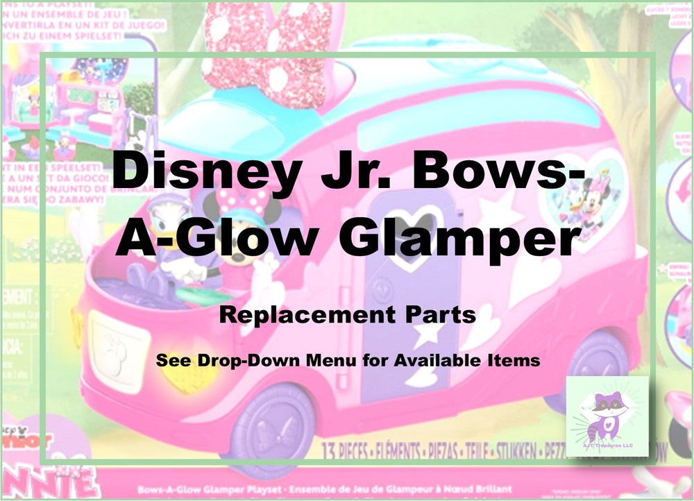 Disney JR Minnie Mouse Bows-A-Glow Rolling Glamper Replacement Parts-Pick!