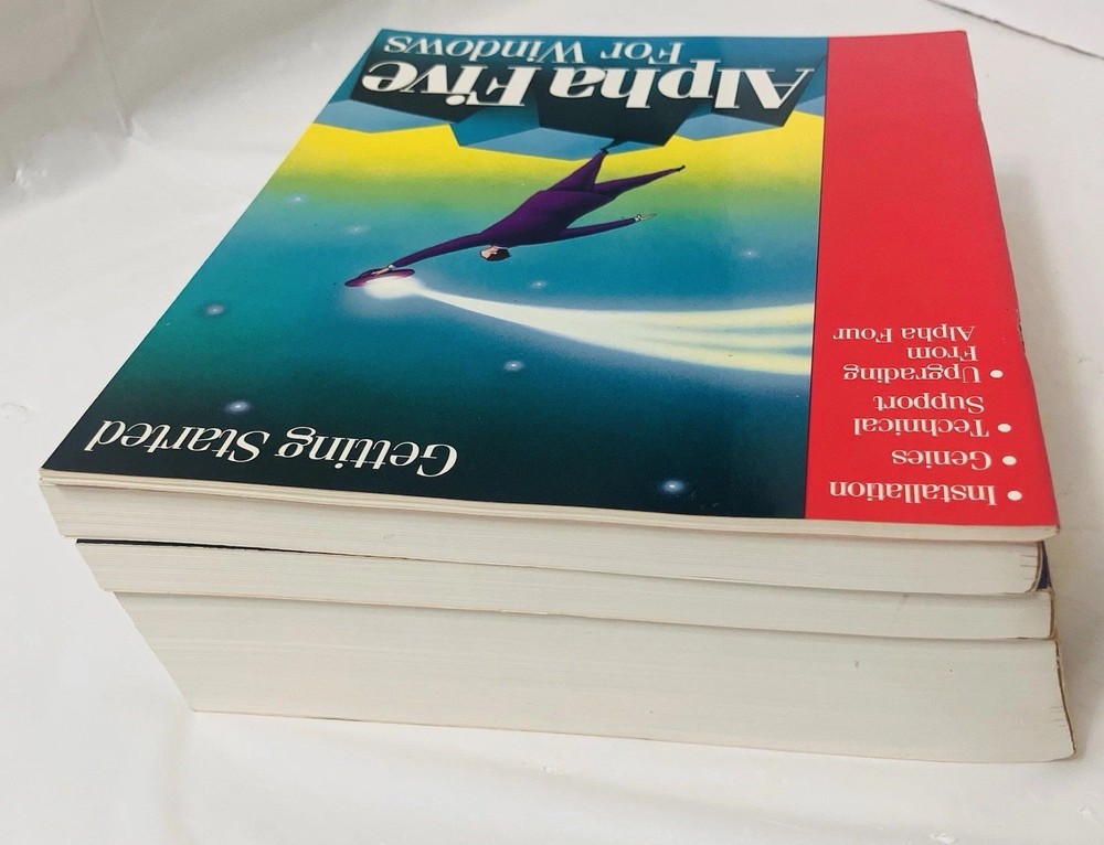 Alpha Five For Windows Manuals Set (4) User Guide Tutorial Xbasic Reference 1994