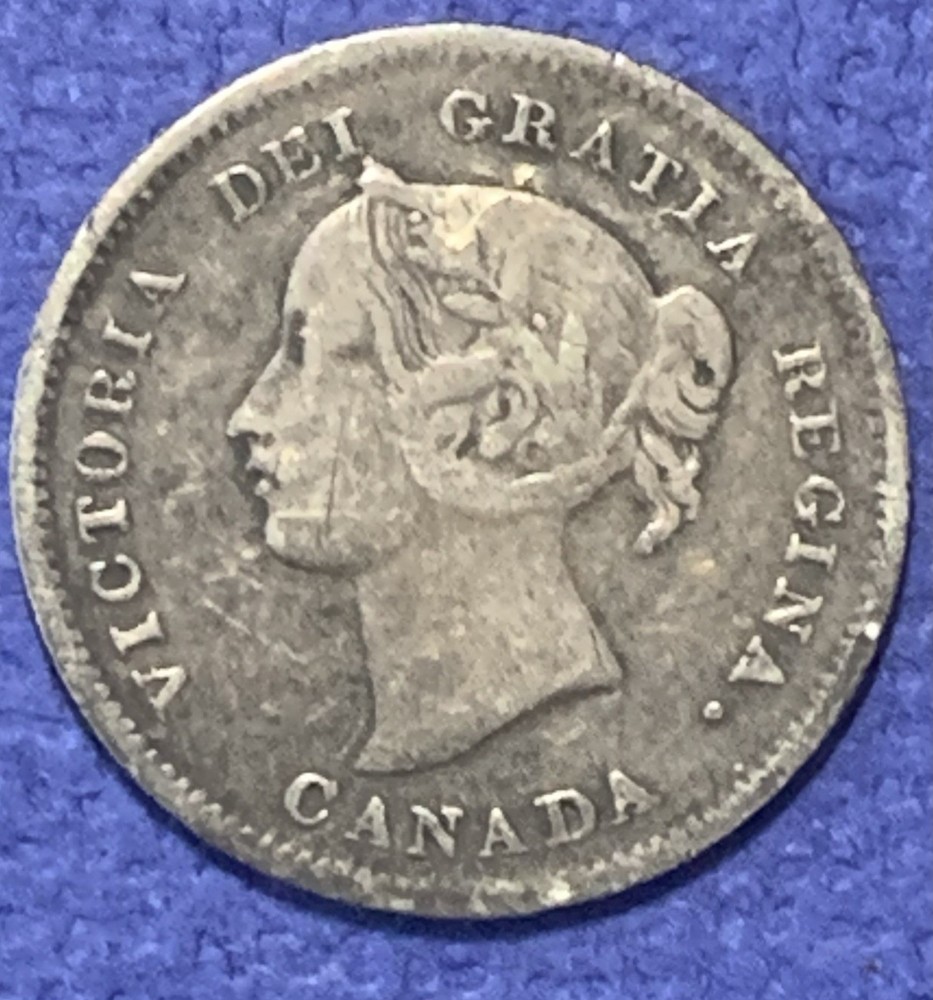 1901 Canada 5 Cents, VF++, .925 Silver, Nice!