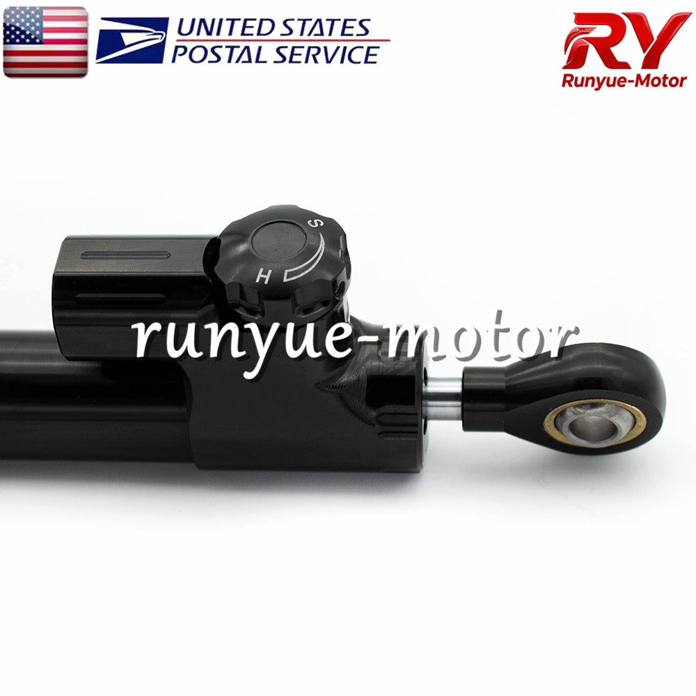255mm Adjustable Motorcycle Steering Damper Stabilizer Linear Control Universal