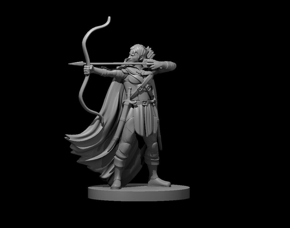 Scout Female Commoner NPC 28mm Scale DND D&D Tabletop Mini
