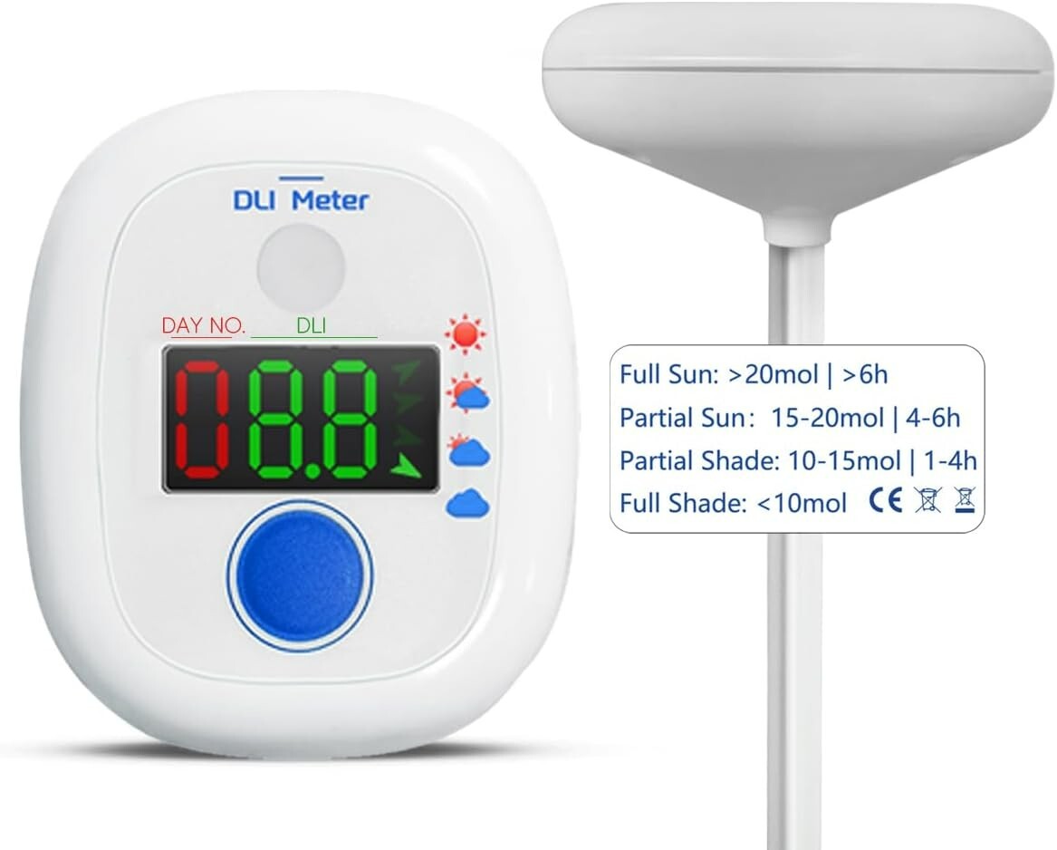 AH-21 Garden Sun Meter,Full Sun,Partial Sun,Partial Shade,Shade,10 Days Historic