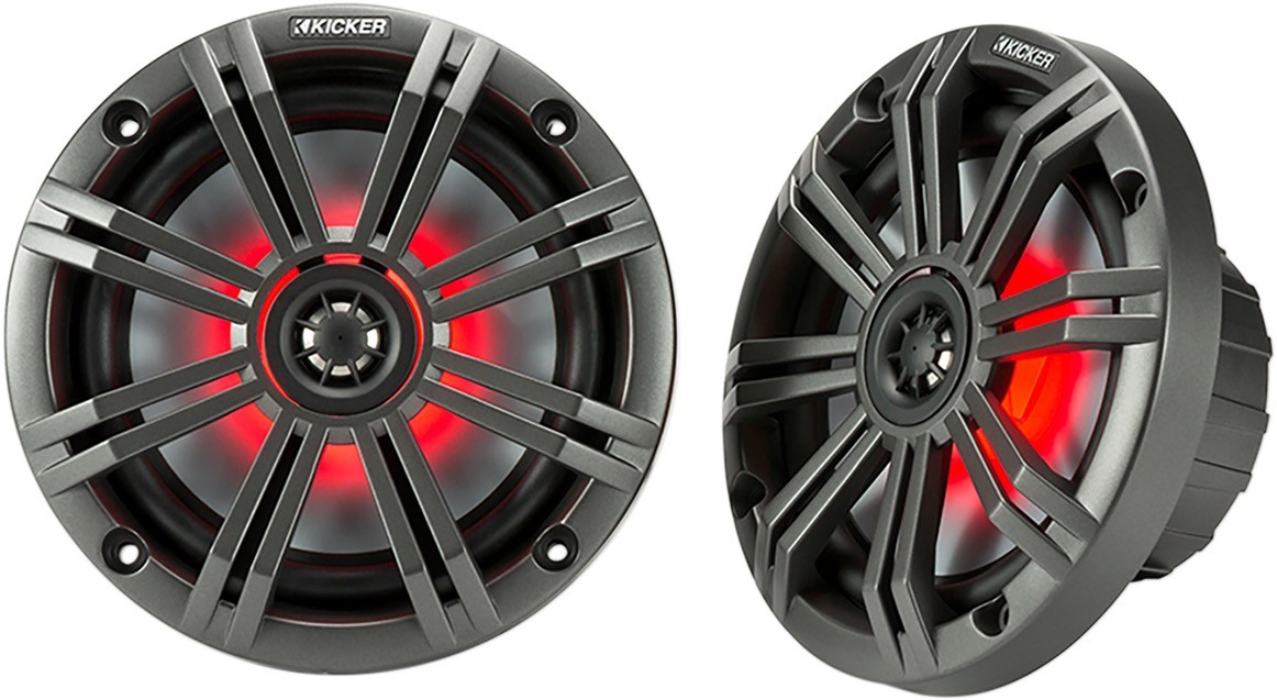 KICKER 45KM654L 6.5" Speakers - 7-Color LED
