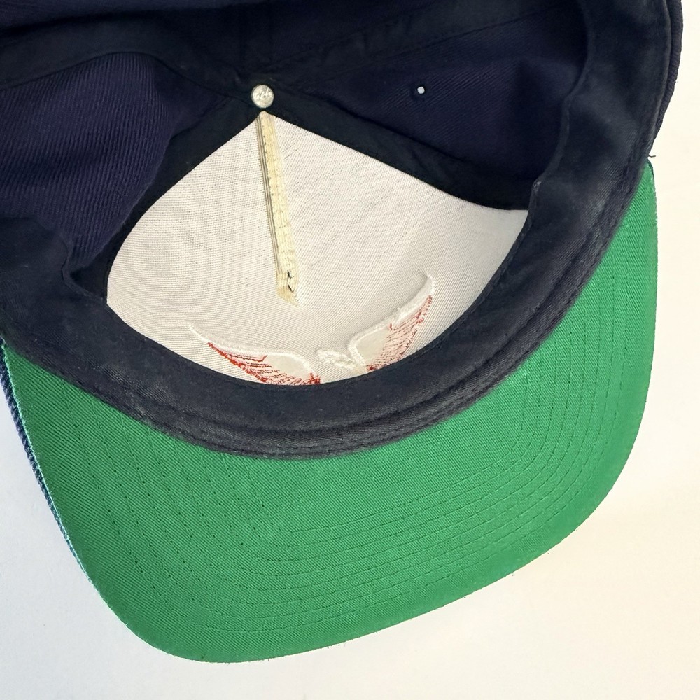 Edel Golf Wings Adjustable Blue SnapBack Hat Cap Embroidered Flat Brim