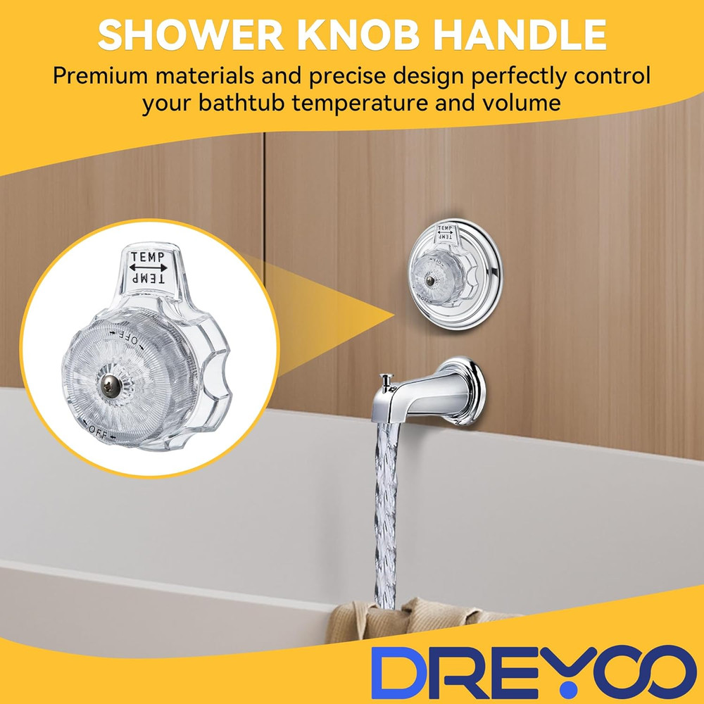 1 Set Compatible with MXT11 Temperature and Volume Handles Compatible with Mixet