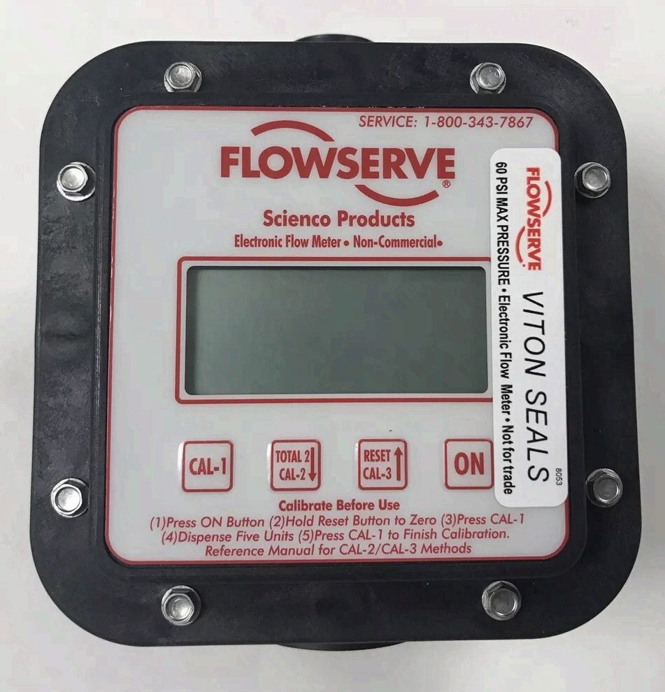 FlowServe Flowmeter Replacement Faceplate Only Meter Display Cover Part