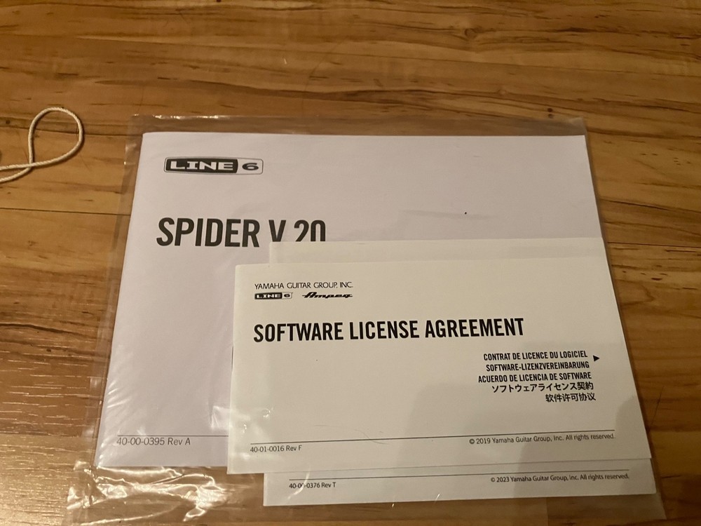 Line 6 Spider V 20 Pilot’s Guide Manual