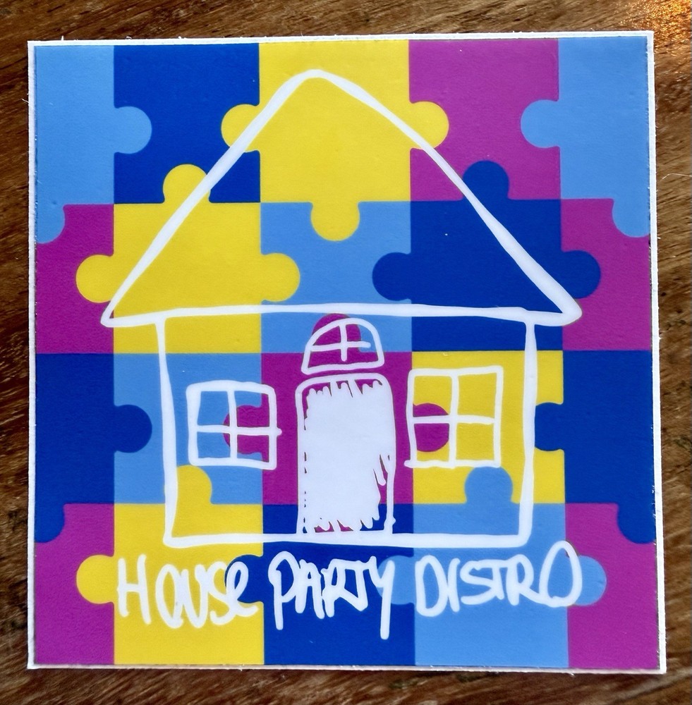 House Party Distro “Puzzle” Sticker
