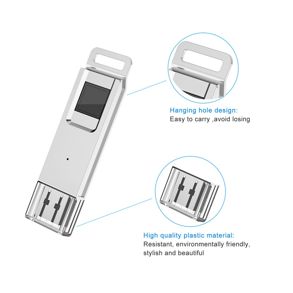 32G/128G Security Recognition Fingerprint Encrypted High tech USB3.0 Flash Drive