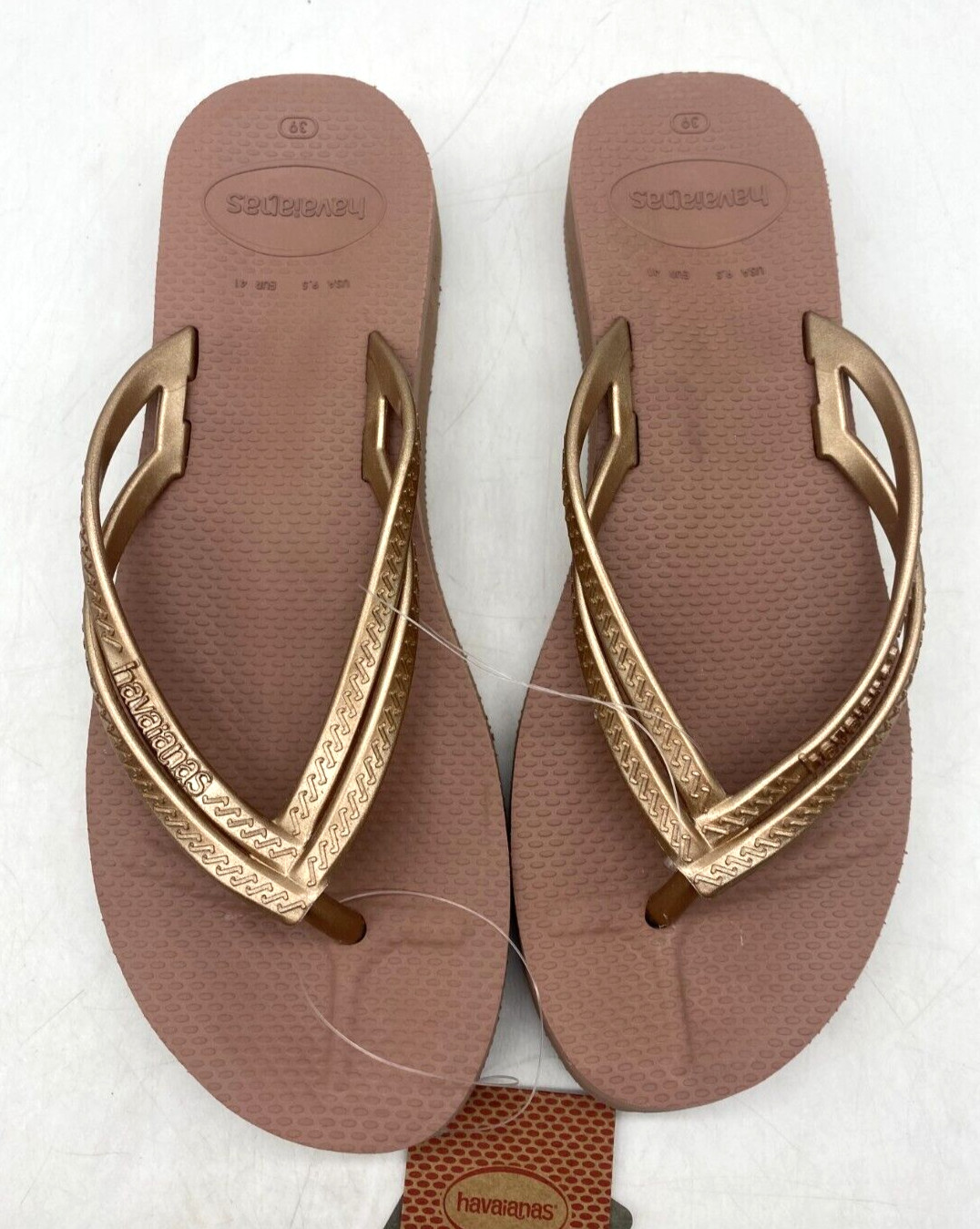Havaianas Cappuccino Wedge Flip Flops Women's Sz 39 BR / 9.5 US