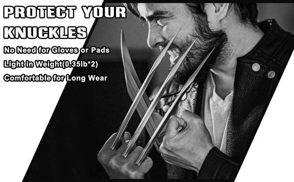 One Pair of Stainless Cosplay Steel Wolverine Claws