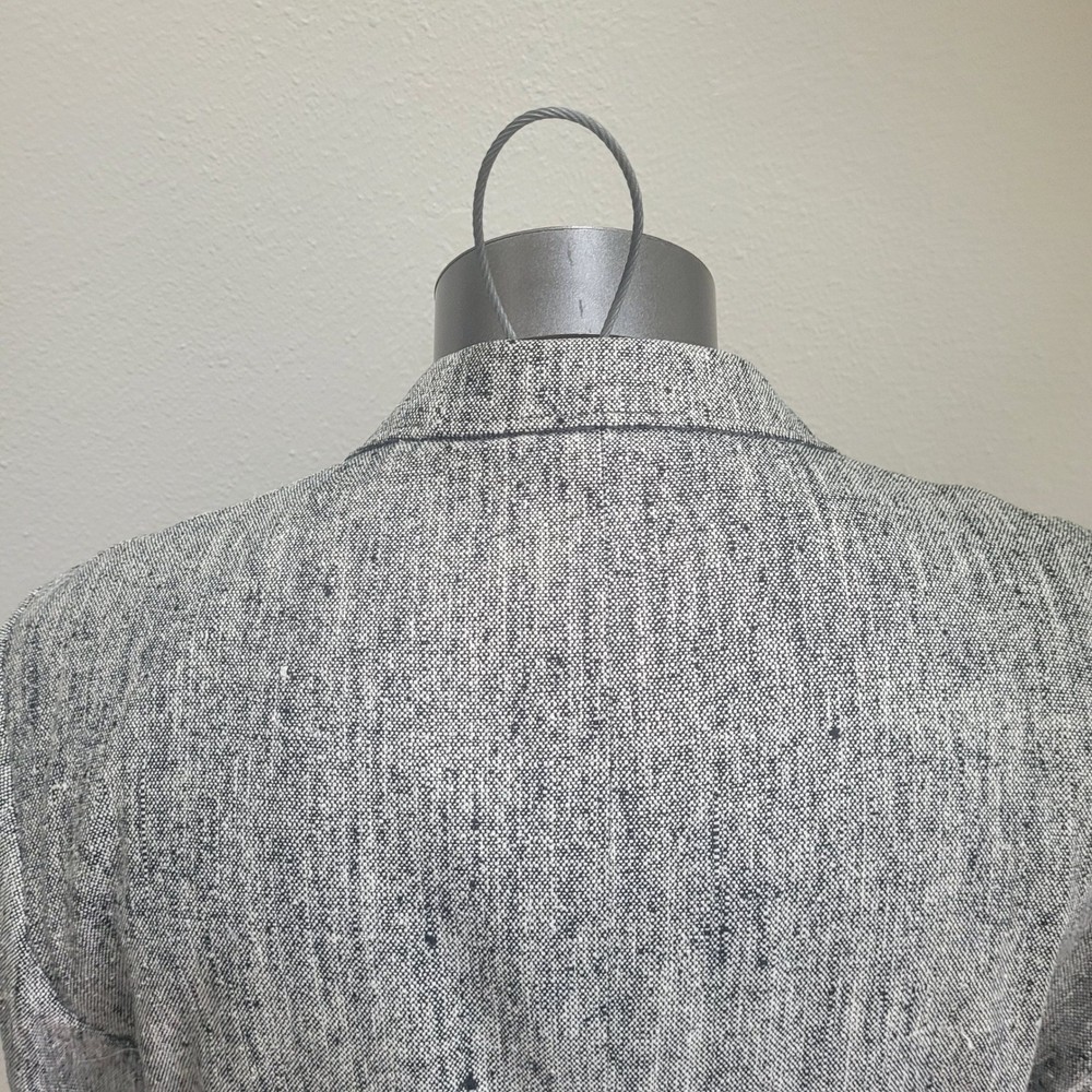 Savile Row Blazer 2 Button Coat Jacket Black Herringbone 34L