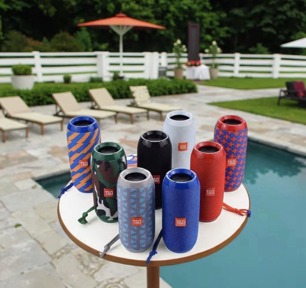 T&G Portable Bluetooth Speaker, Multiple Audio Inputs, Multicolor Options