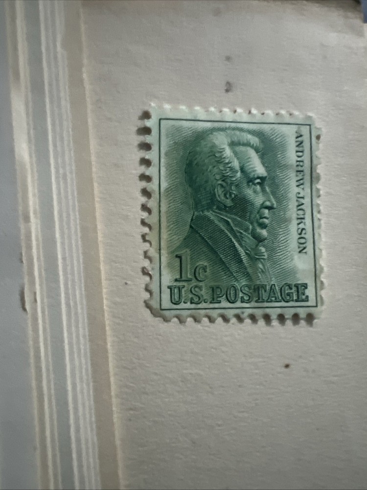Andrew Jackson 1 Cent Stamp, Super Rare