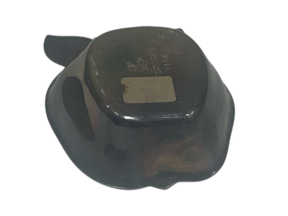 Silver Plated Apple Shaped Trinket Candy Dish International Silver Co