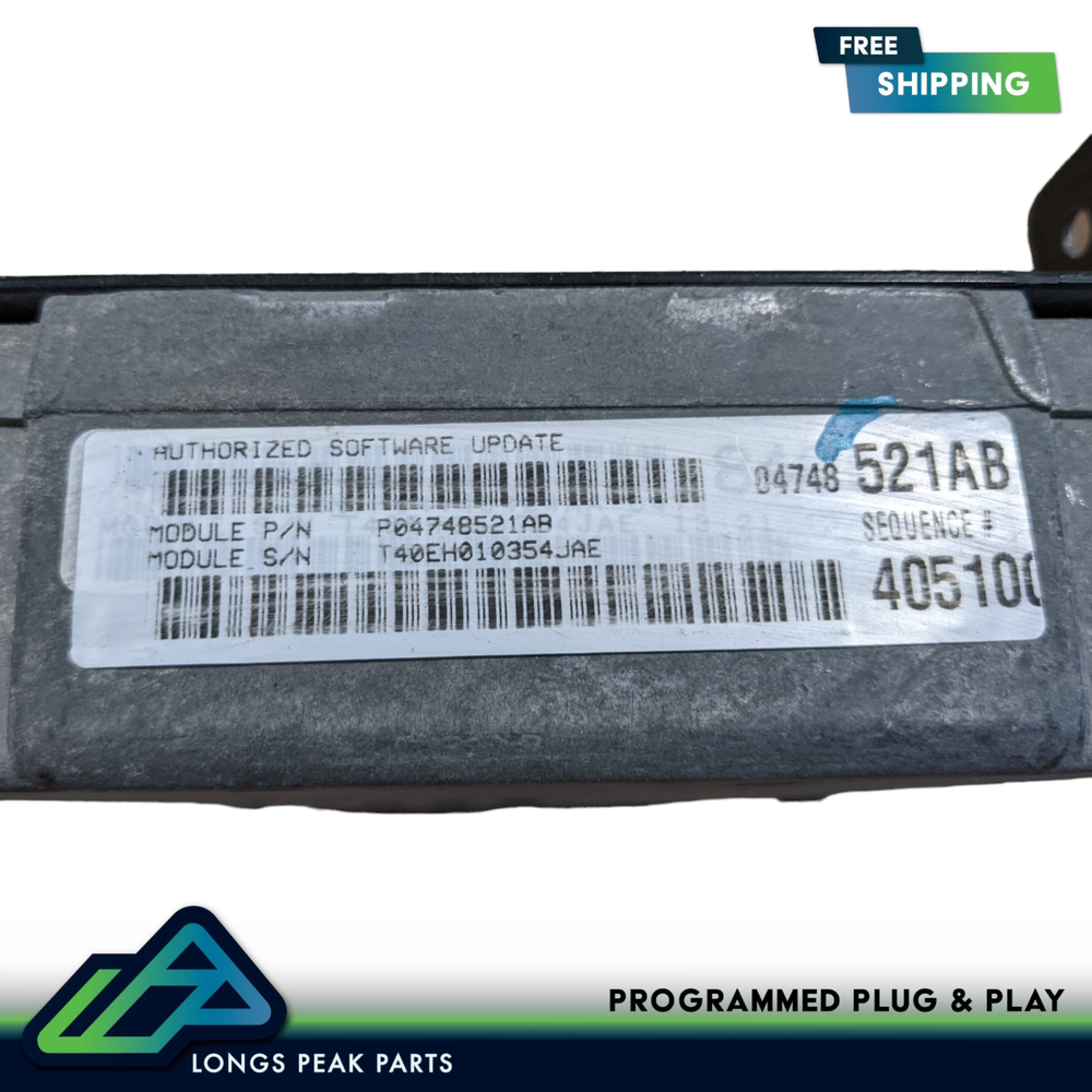 2003 Dodge Caravan Town & Country VIN PROGRAMMED ECU Engine Module 04748521AB