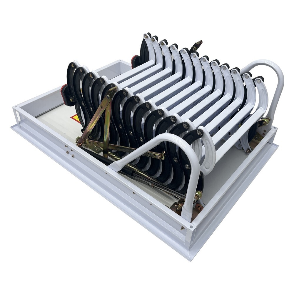 Ceiling Ladder Stairs 39.37x27.56'' Frame PullDown Extension Folding Attic Stair