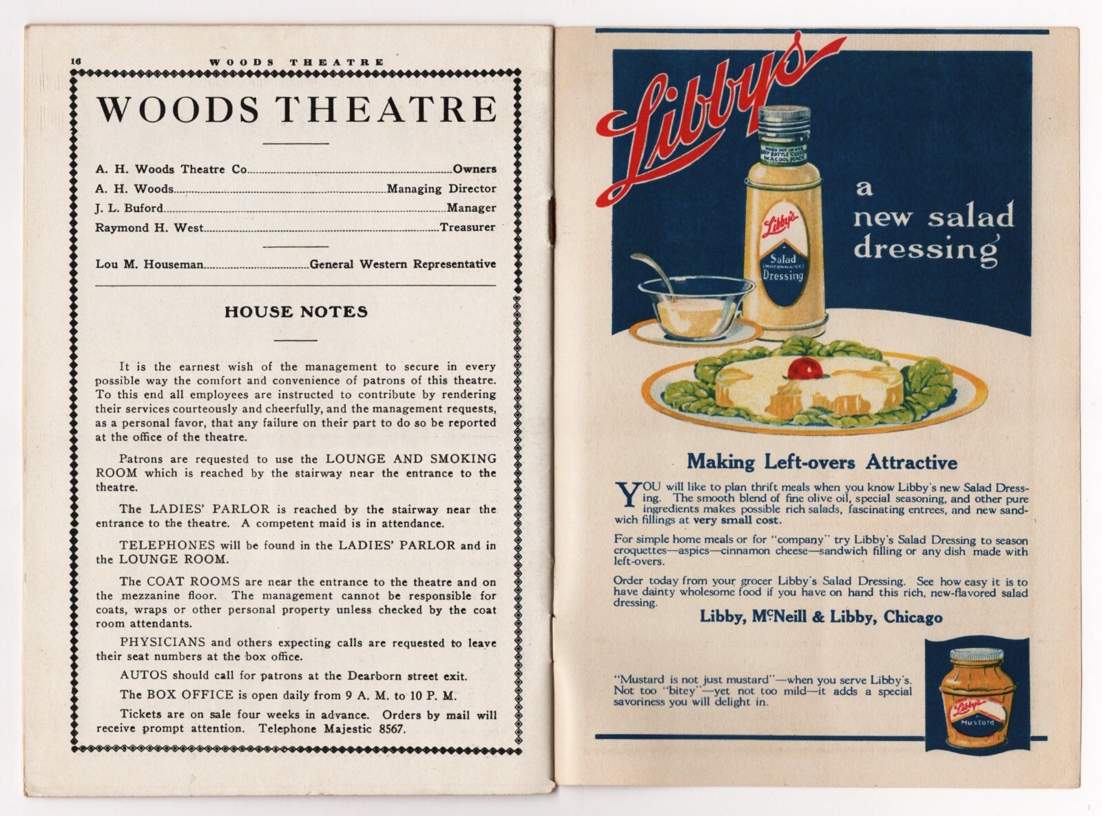 Willette Kershaw "THE CROWDED HOUR" Alan Dinehart 1918 Chicago Tryout Playbill