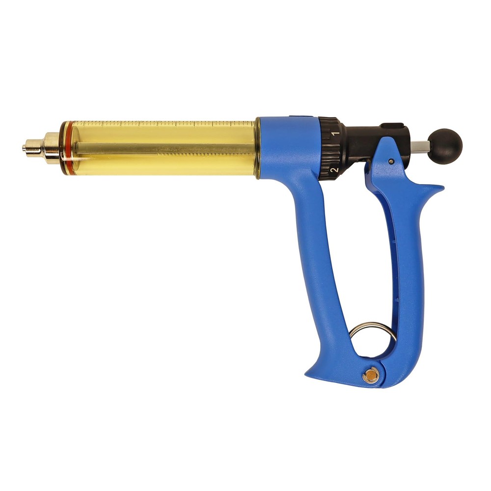 50ML Semi Automatic Livestock Syringe, Adjustable Continuous Repeating Syring...