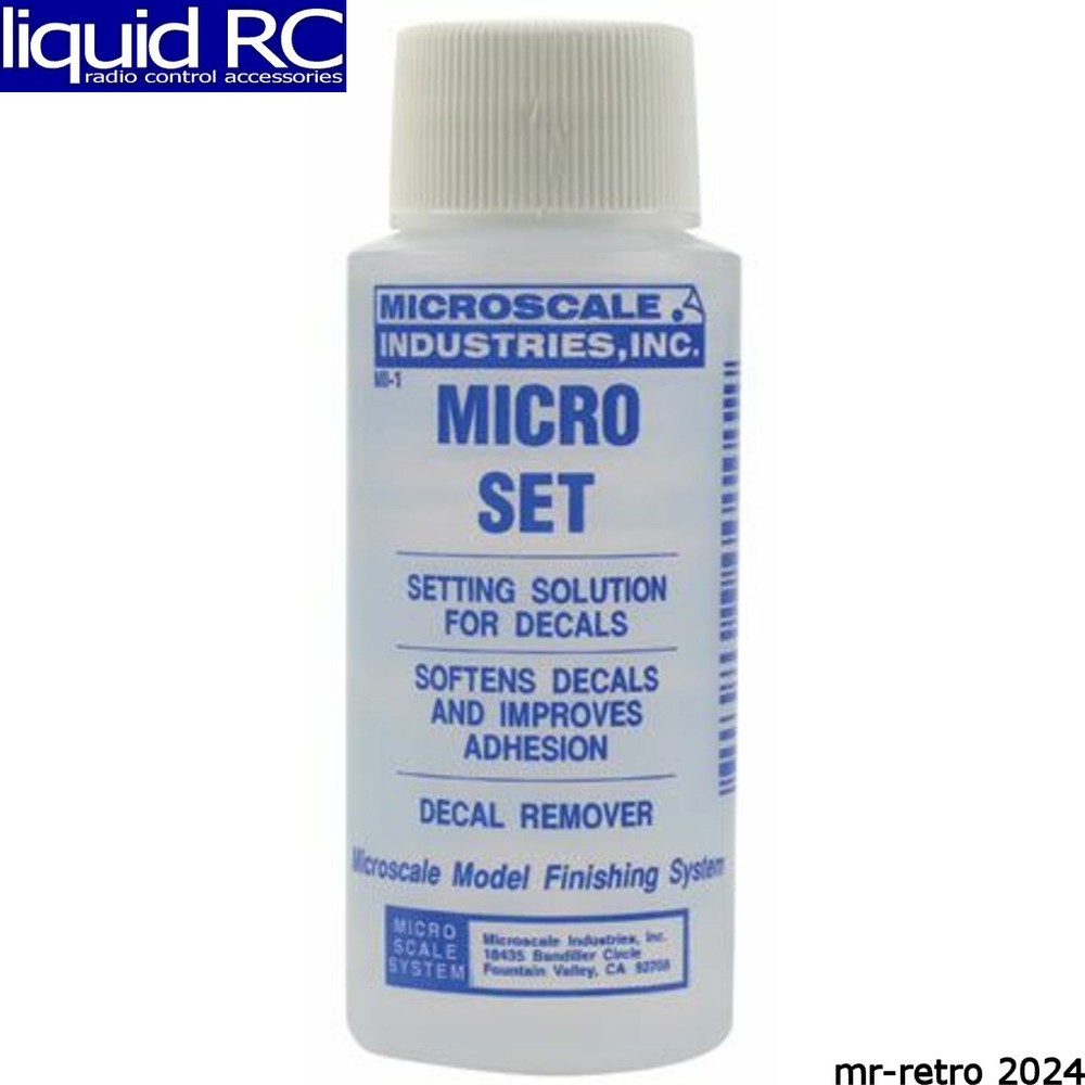 Microscale Industries MI1 Micro Set Solution - 1 Oz. Bottle (Decal Setting