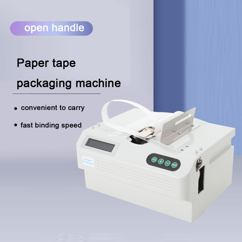 Automatic Small Banknote Binding Machine Strapping Bundling Machine / Paper Tape