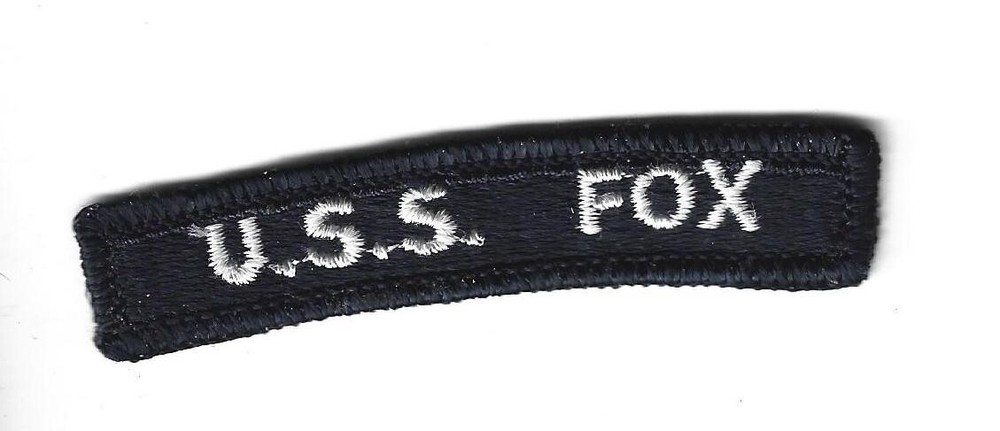 Vintage  Navy USS FOX  Shoulder Patch