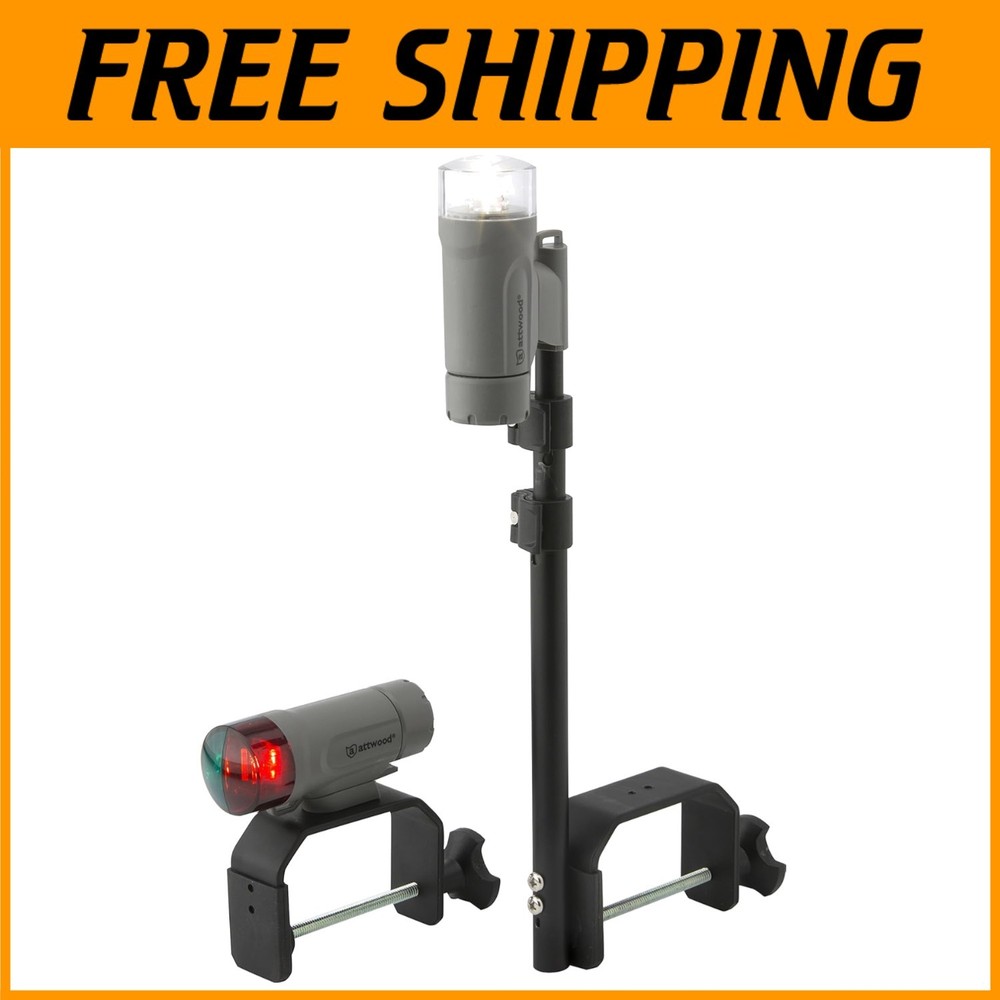 Portable LED Navigation Light Kit - Waterproof Boat Lights with Quick Release