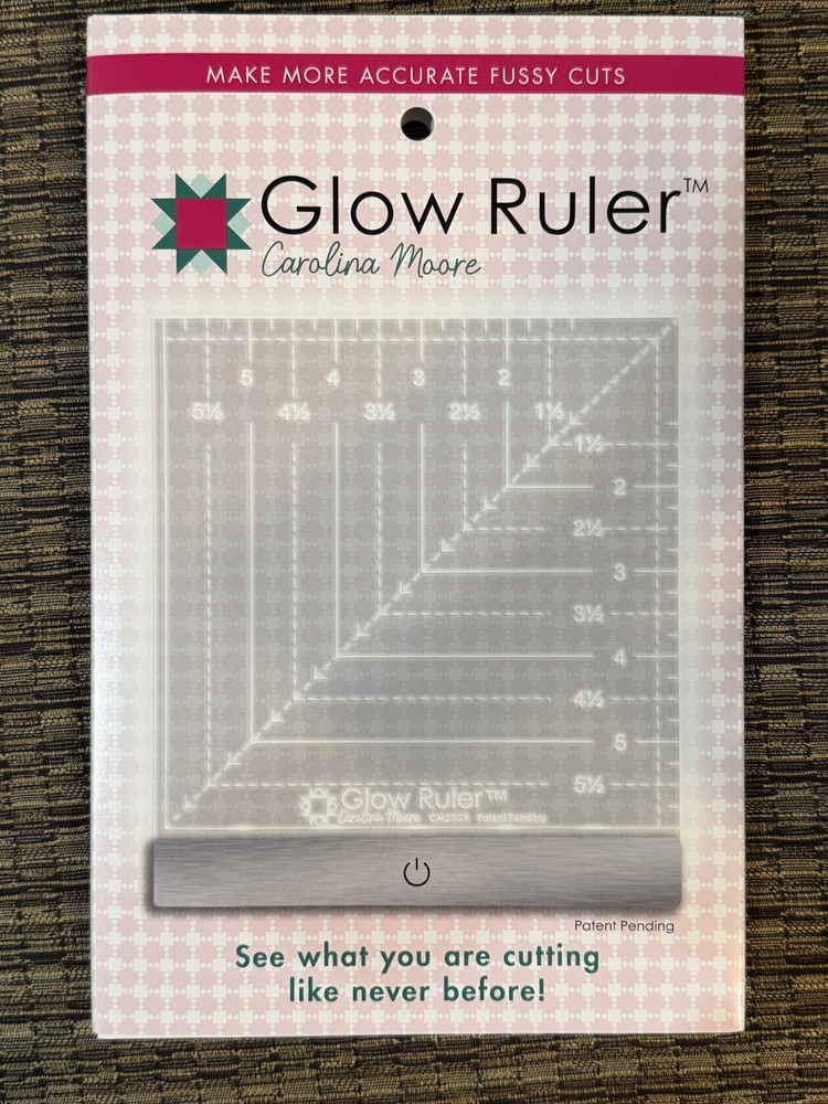 Glow Quilting Ruler LED Lighted Grid 6 x 6