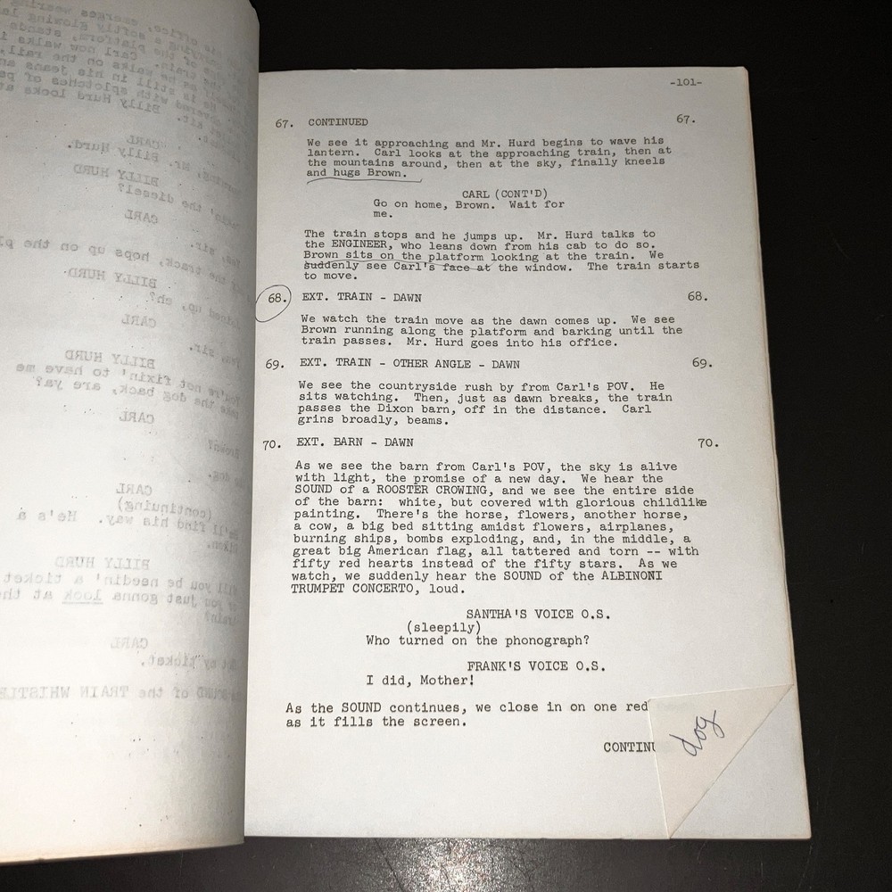 "HAIL, HERO!" (1969) Michael Douglas Debut / Dog Trainer Script w/Notes + COA!