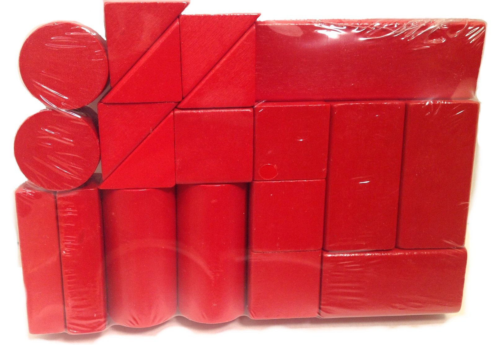 Wooden Shaped Blocks Set 98pcs