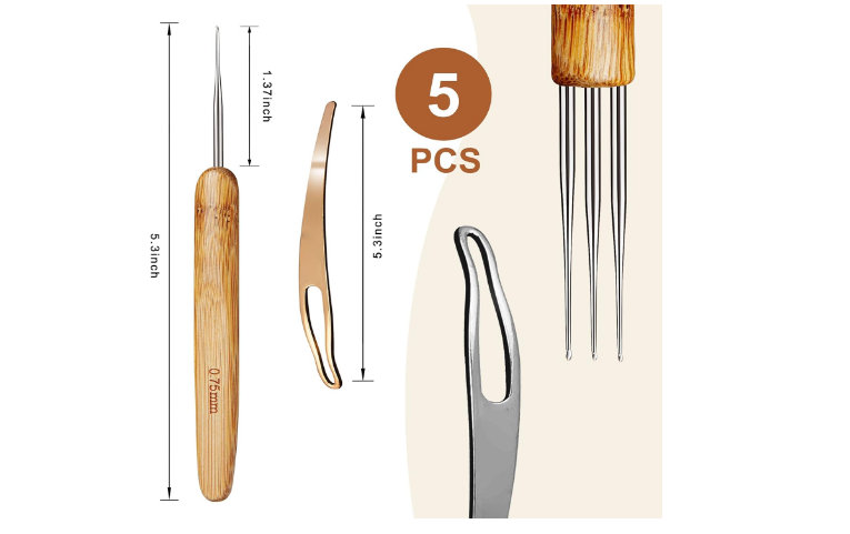 Dreadlocks Crochet Needle Hook Interlocking Loc Tool Hair Styling Braid Craft