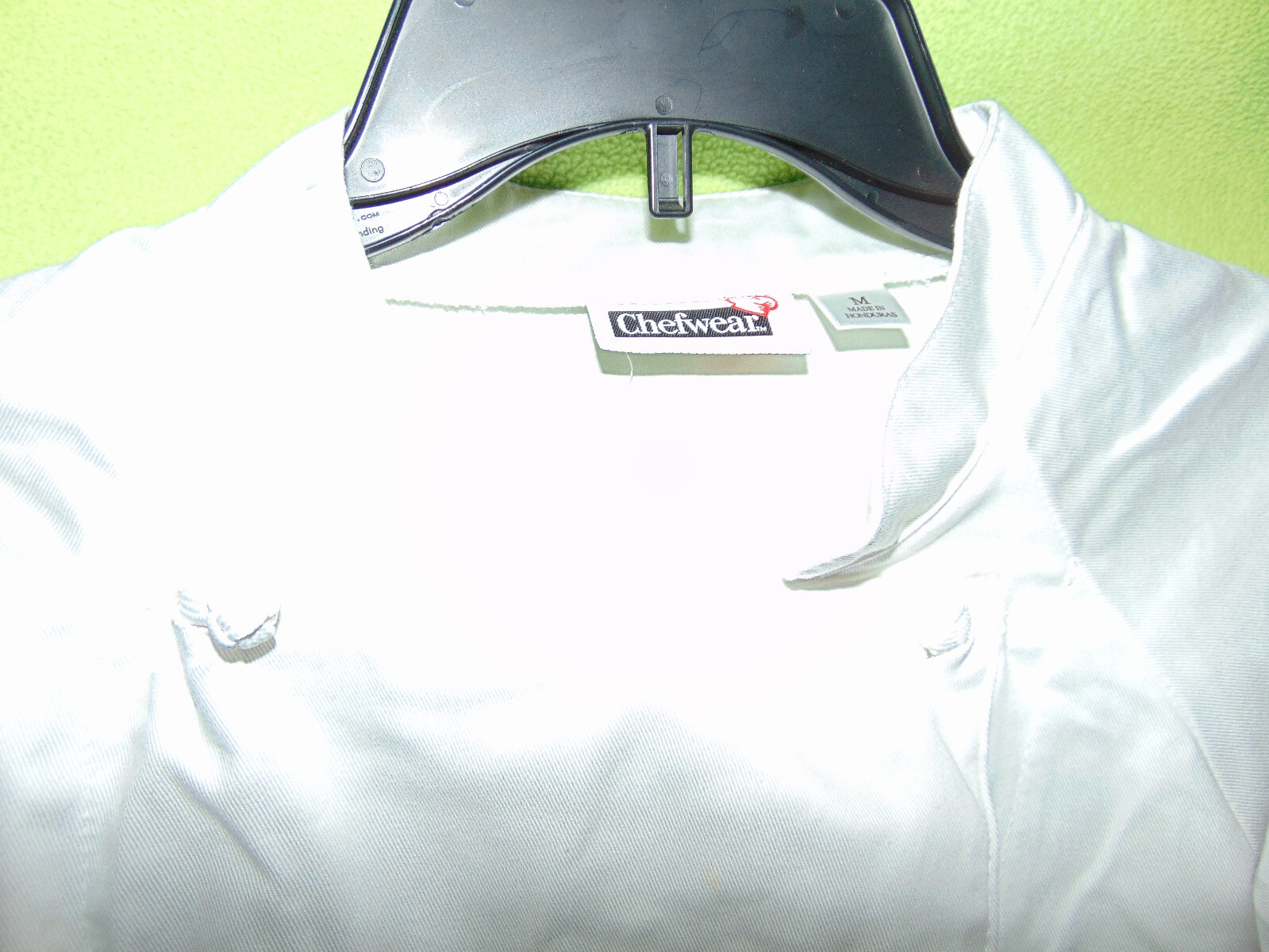 Chefwear White Chef Jacket Men’s Medium Long Sleeve 100% Cotton New No Tags