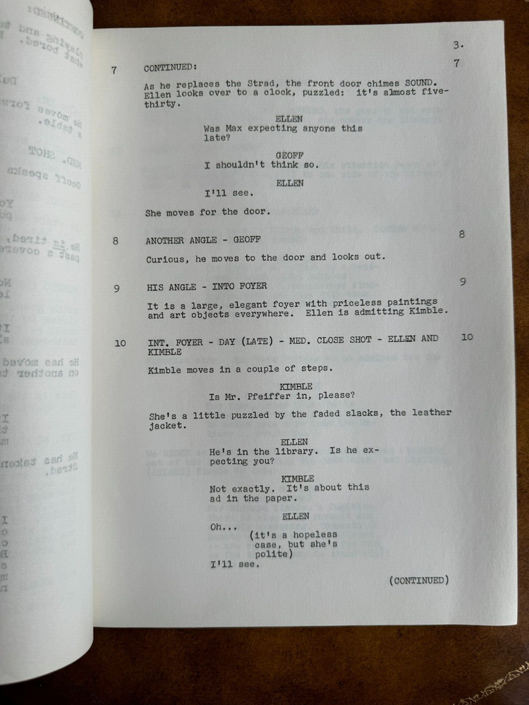 The Fugitive Script Tv Show Episode "With Strings Attached"