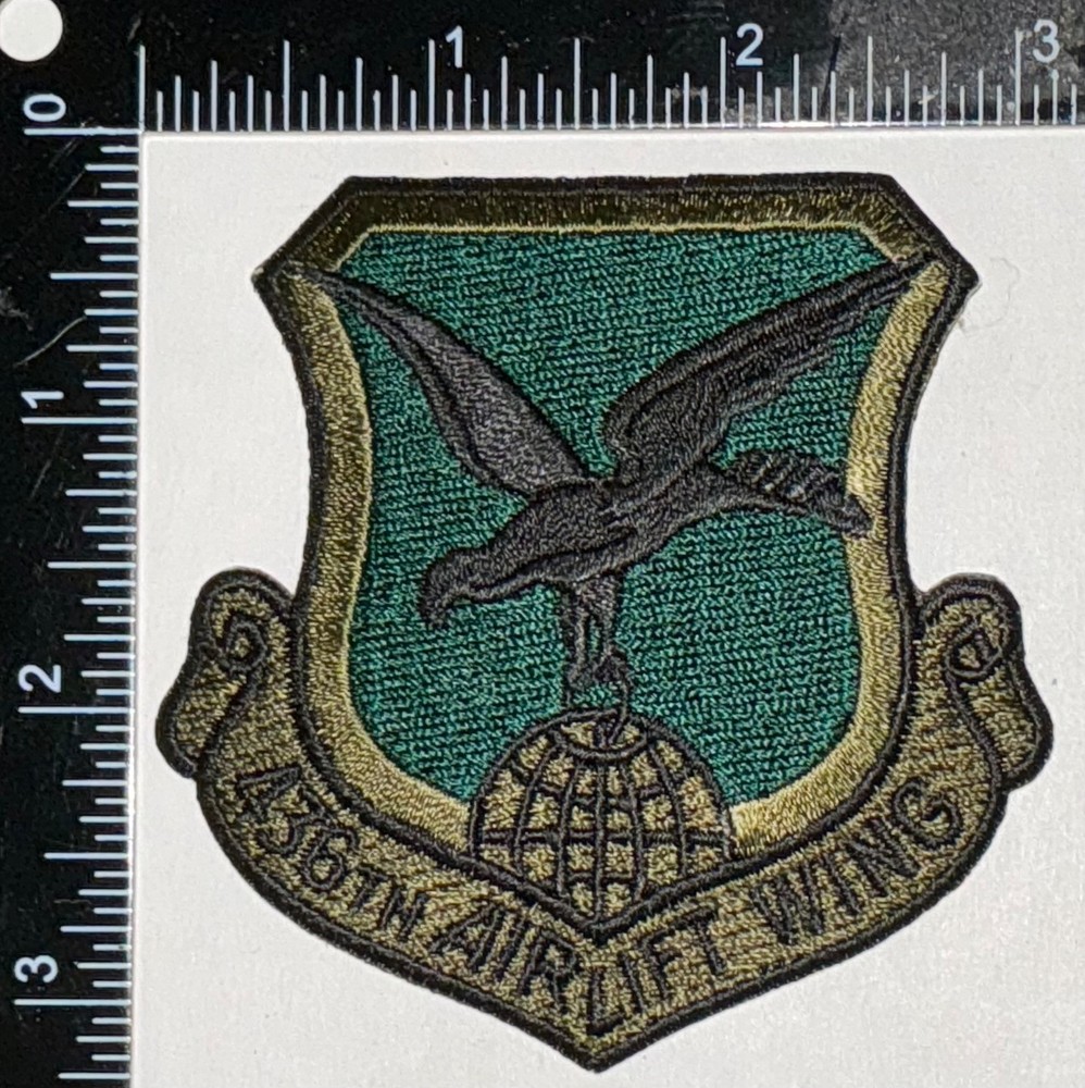 USAF US Air Force 436th Airlift Wing SUBDUED Patch