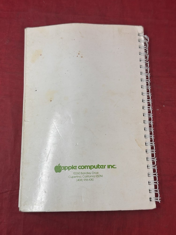 Applesoft II Basic Programming Reference Manual VTG 1978 w/ Foldout Spiral Book