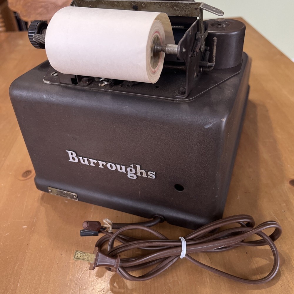 Vintage Burroughs Electric Adding Machine See Description