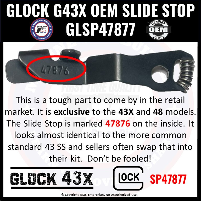 Glock 43X Parts Kit OEM G43X LPK Complete Factory Armorer Assembled 9mm