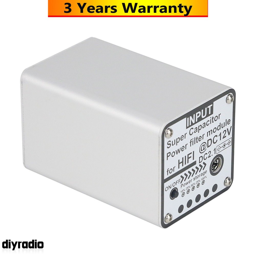 12V 5F Super Capacitor Power Filter Module for Hifi Line Filter EMI Filter DC2.1