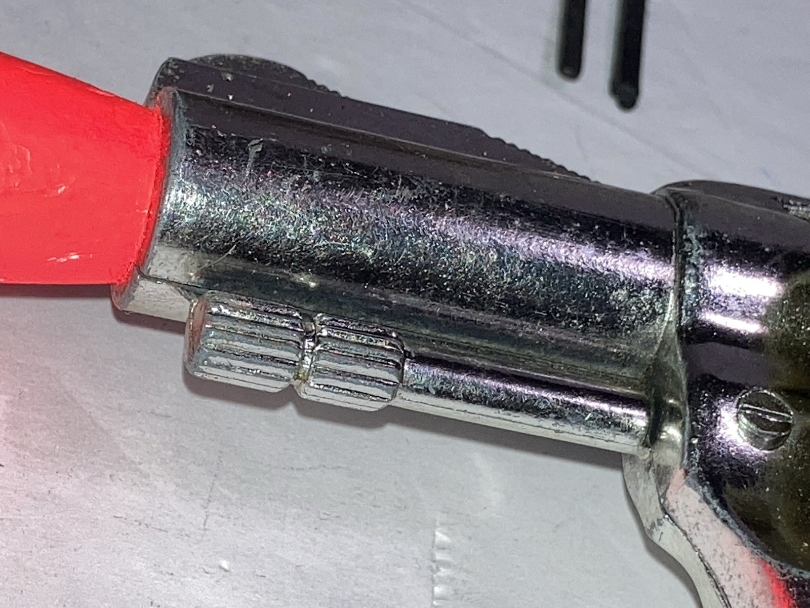 1959 Mattel Shootin' Shell Snub-Nose 38 Toy & Holster, Badge & Papers In Box