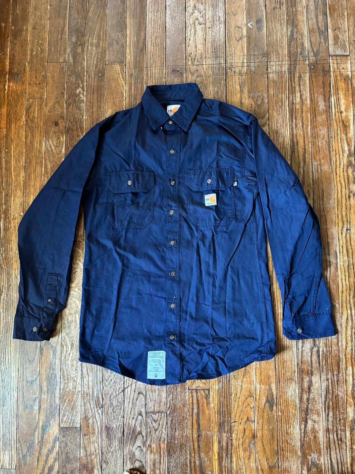 Carhartt FR CAT2 NFPA Flame Resistant Navy Blue Work Shirt