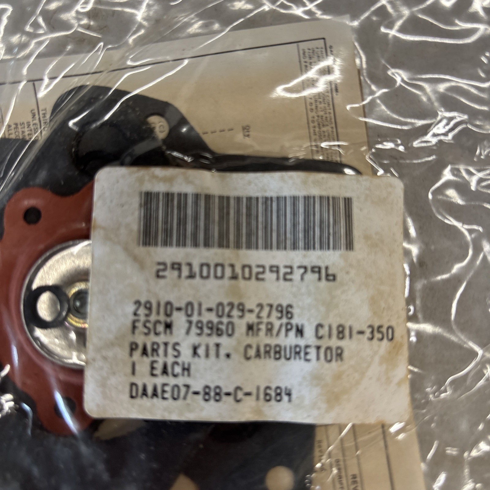 M-151 A1 A2 Zenith Carburetor Rebuild Kits NOS #5702219