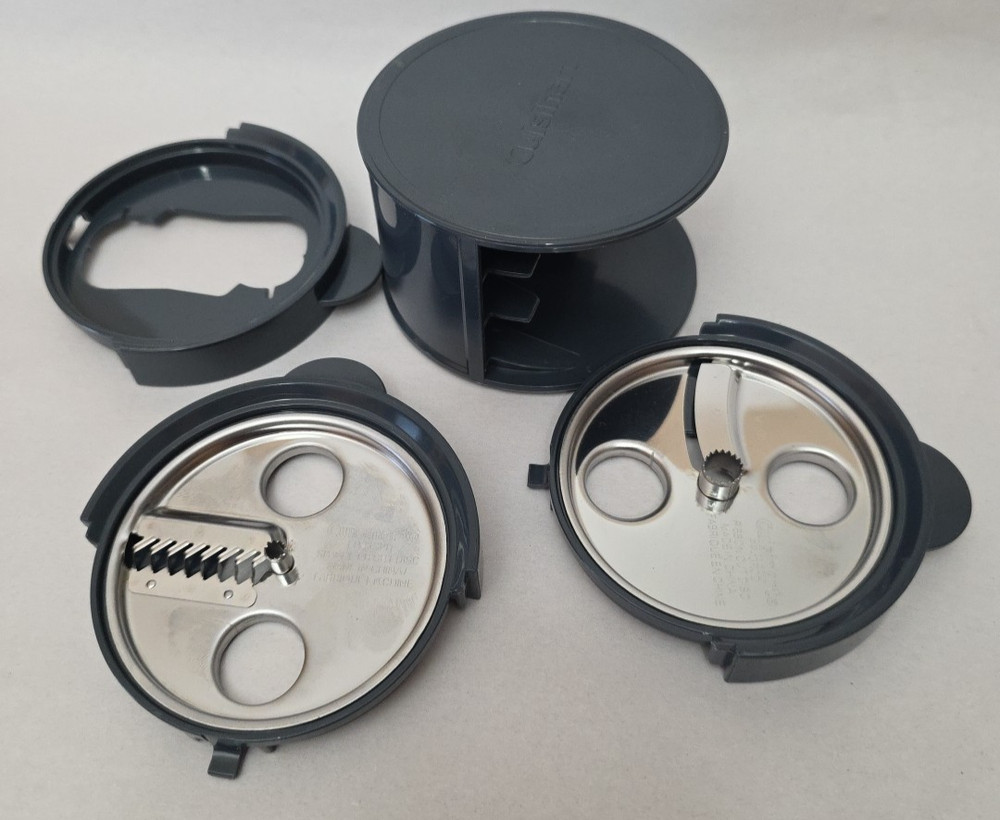 Cuisinart Elemental 13 Cup Food Processor Spiralizer Storage Case with 2 Discs