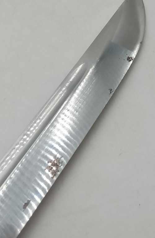 White Samurai Japanese Sword Hand Forged Light Rust