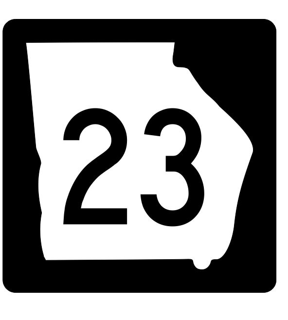 Georgia State Route 23 Sticker Decal