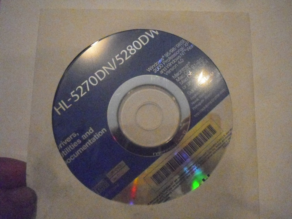 Brother HL-5270DN HL-5280DW  Setup Installation CD ROM Software CD Driver Disk
