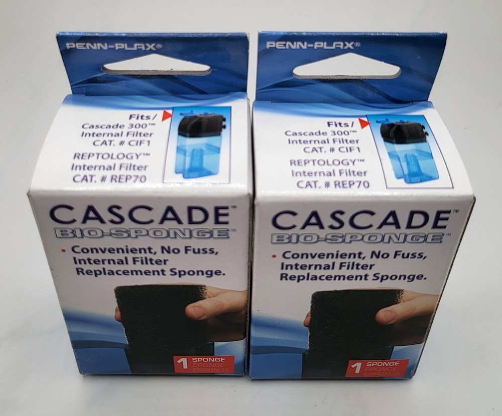 **2 PACK** Penn-Plax Cascade 300 Bio-Sponge Filter Replacement CIF1