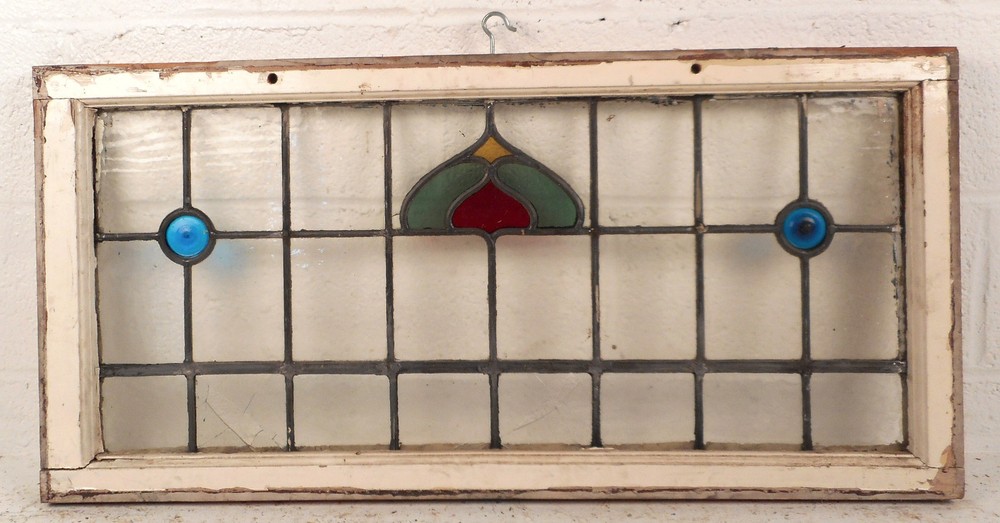 Vintage Stained Glass Window Panel (3179)NJ
