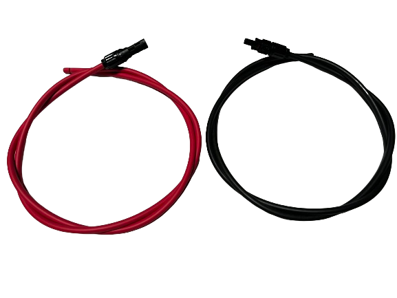Pair Black+Red wires, Solar Panel wire 8 AWG with 2 Connectors,PT, UL listed