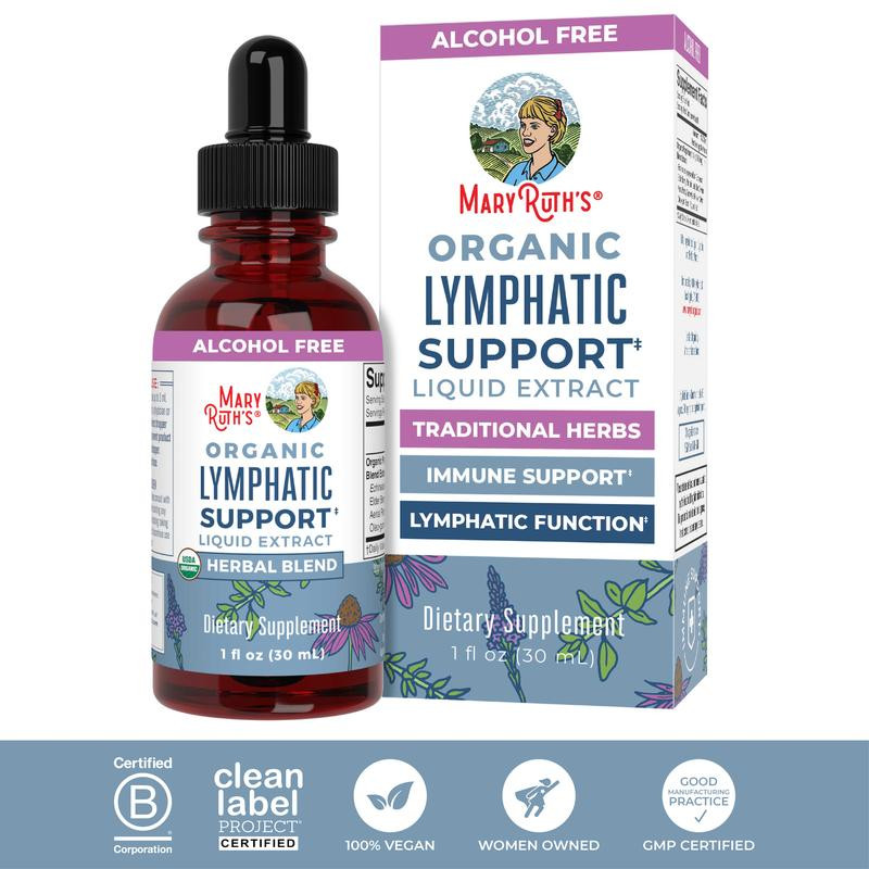 MaryRuth's Lymphatic Support Herbal Blend Liquid Drops - USDA Organic Lymphatic